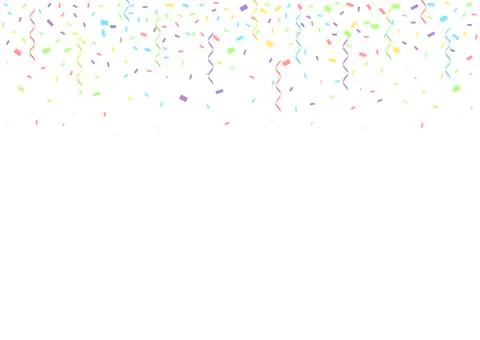 Colorful confetti background Stock Illustration