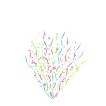 Colorful confetti background Stock Illustration