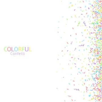 Colorful confetti background Stock Illustration