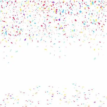 Colorful confetti background Stock Illustration
