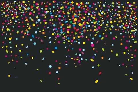 Colorful confetti background Stock Illustration