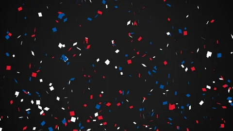 Colorful confetti on black background. Video stock 337010285