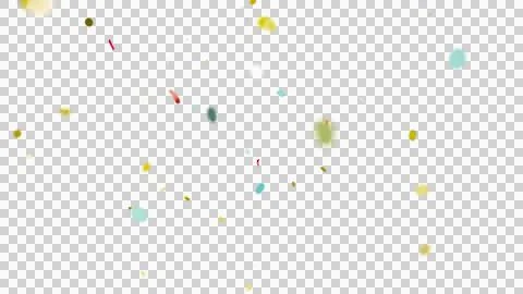 Colorful Confetti Camera Focus Depth. Multicolored Confetti Overlay. Stock Illustration