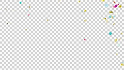 Colorful Confetti Camera Focus Depth. Multicolored Confetti Overlay. Stock Illustration