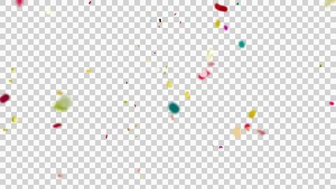 Colorful Confetti Camera Focus Depth. Multicolored Confetti Overlay. Stock Illustration