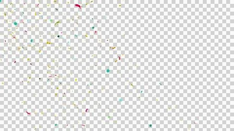 Colorful Confetti Camera Focus Depth. Multicolored Confetti Overlay. Stock Illustration