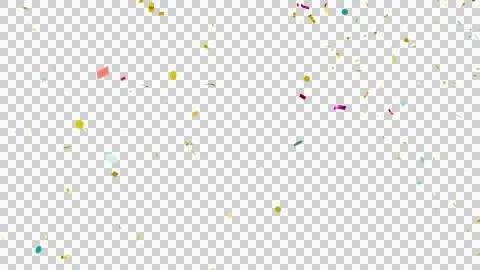 Colorful Confetti Camera Focus Depth. Multicolored Confetti Overlay. Stock Illustration