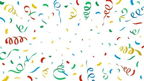 Colorful confetti explosion background. Confetti pattern for holiday. Invitation Stock Illustration