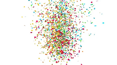 Colorful confetti explosion 스톡 동영상 118447750