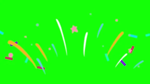 Colorful confetti explosion on green screen. Festive party celebration 스톡 동영상 340943025