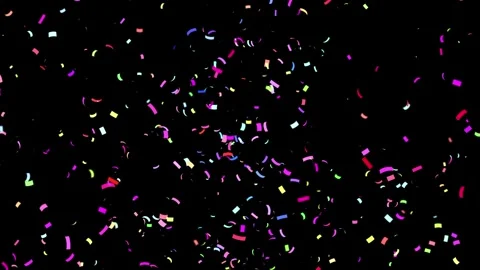 Colorful confetti falling animation background for celebrations footage Stock Footage 327522682
