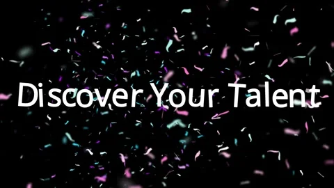 Colorful confetti falling on black background. Festive celebration particles Stock Footage 340597592