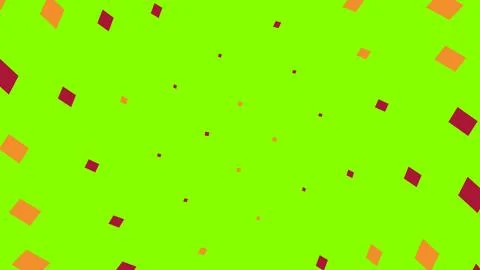 Colorful confetti falling on a bright lime green background 스톡 일러스트