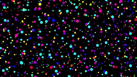 Colorful confetti falling  creating a festive and joyful atmosphere. Stock Footage 311003072