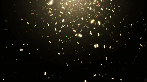 Colorful confetti falling down Stock Footage 60950732