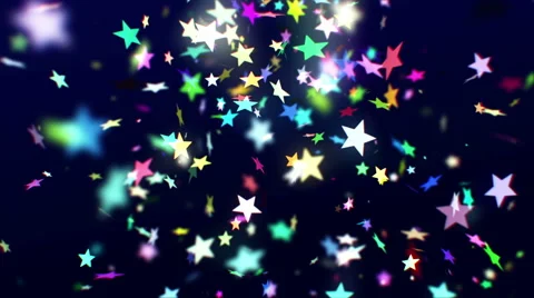 Colorful confetti falling down Stock-Footage 62862485