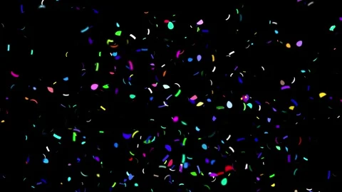 Colorful confetti falling down motion background dynamic celebration Stock Footage 327568823