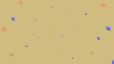 Colorful confetti falling on a light brown background イラスト素材