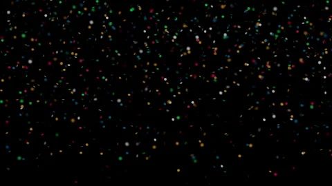 Colorful confetti falling slow motion abstract party celebration backg 스톡 동영상 343556941