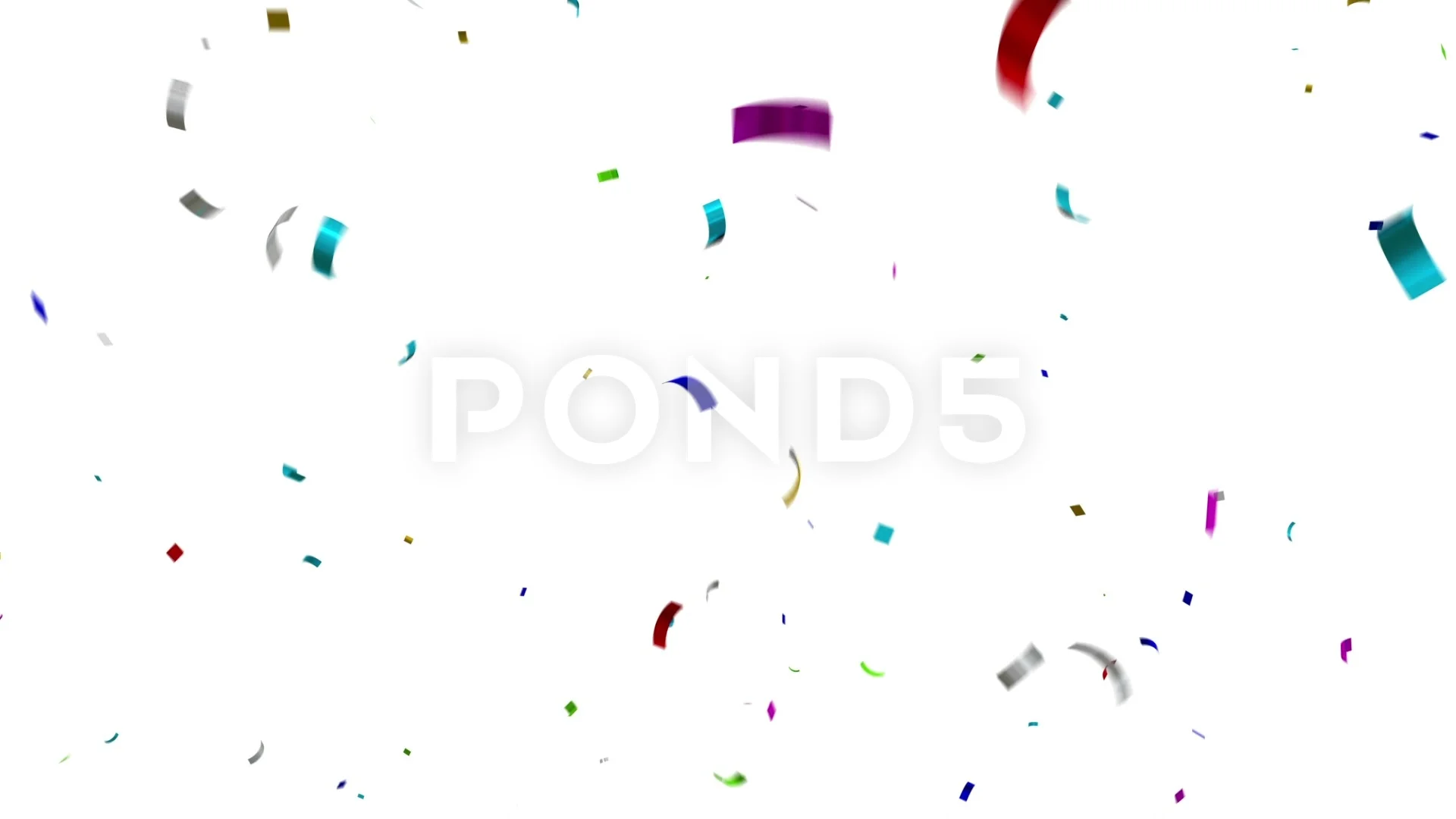 Color Paper Confetti Falling loop HD, Stock Video