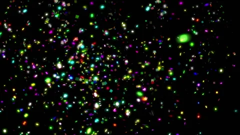 Colorful confetti Stock Footage 113634828