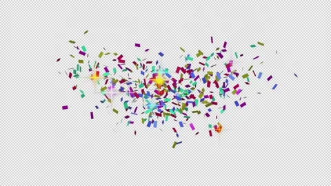 Colorful confetti Stock Footage 202200024