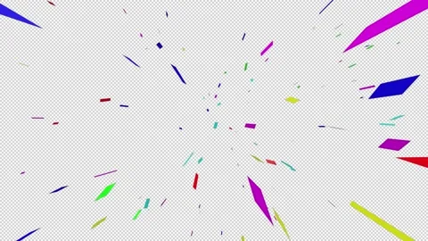 Colorful confetti Stock Footage 203765327