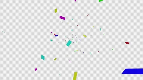 Colorful confetti Stock Footage 203905212
