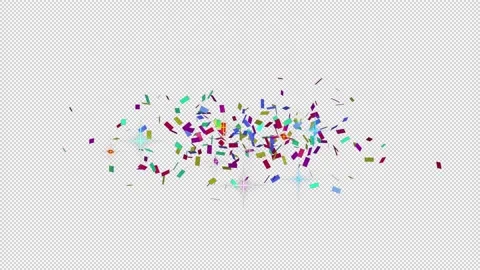 Colorful confetti Stock Footage 221987489