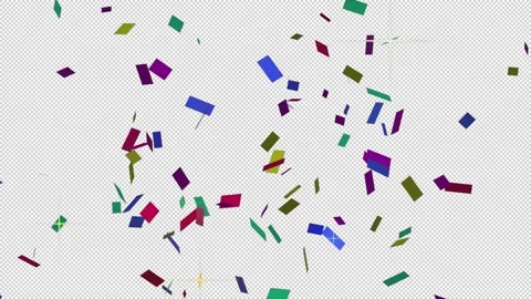 Colorful confetti Stock Footage 237379128