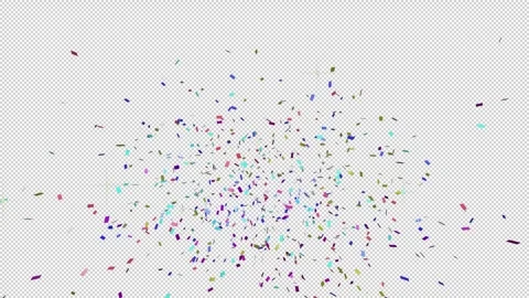 Colorful confetti. Stock Footage 244038031