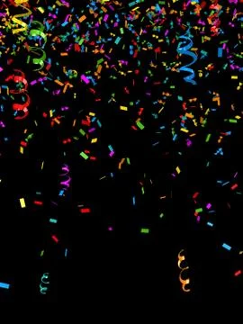 Colorful confetti Stock Illustration
