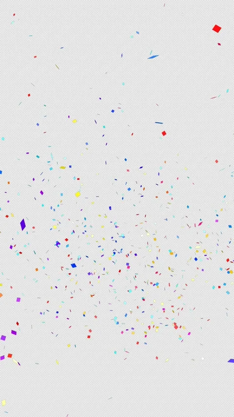 Colorful confetti paper exploding from the bottom on transparent background. Stock Footage 311352960