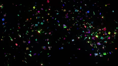 Colorful Confetti particle loop animation 動画素材 146585819
