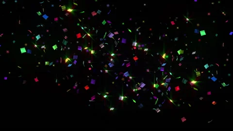 colorful Confetti particle loop animatio... | Stock Video | Pond5