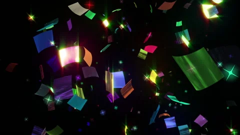 Colorful Confetti particle loop animation 動画素材 146586697