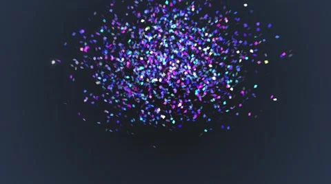 Colorful confetti particles background. Video stock 48364267