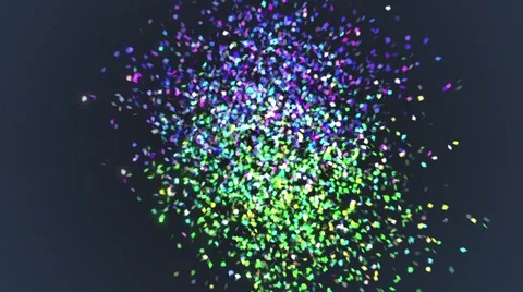 Colorful confetti particles background. Stock Footage 48364519