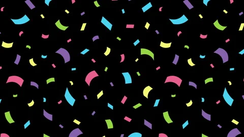 Colorful confetti pattern Stock Footage 255220660