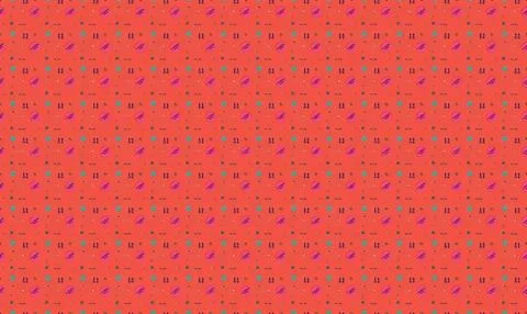 Colorful confetti pattern on pink background for celebration Stock Illustration