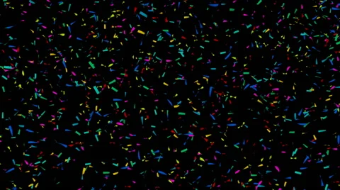 Colorful Confetti Video Background - Slow Motion - Alpha Channel Vídeos de archivo 59669974