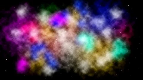 Colorful constellation in deep space Stock Illustration