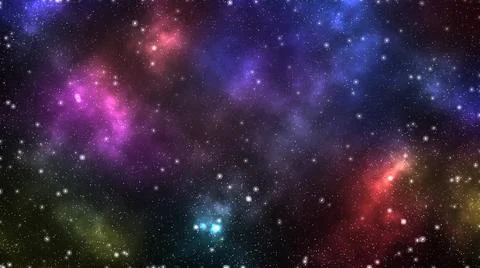 Colorful constellation in deep space Stock Illustration