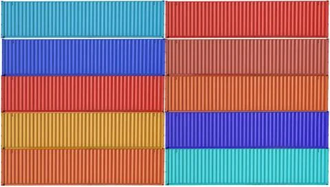 Colorful of container box pattern exterior use as multipurpose background Stock Photos
