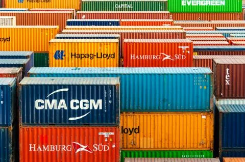 Colorful Containers Stock Photos