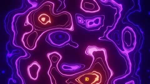Colorful contour map. Liquid background. Glitch color texture. Stock-Footage 174686353