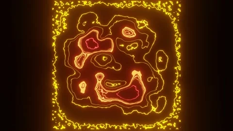 Colorful contour map. Liquid background. Glitch color texture. Stock-Footage 174686365