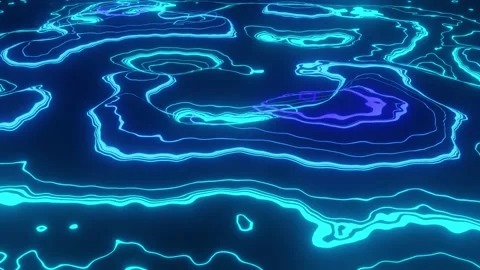 Colorful contour map. Liquid background. Glitch color texture. Stock-Footage 174686418