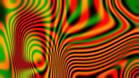 Colorful contour strip gradient background of red and green Stock Illustration