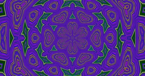 Colorful Convergence: Circular Plate Complex Pattern Loop Video stock 274455388